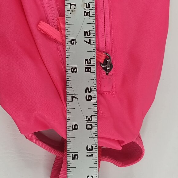 lululemon Neon Pink The Yoga Bag Adjustable Straps w/ Zipper Pockets Water-Repel - Picture 12 of 16